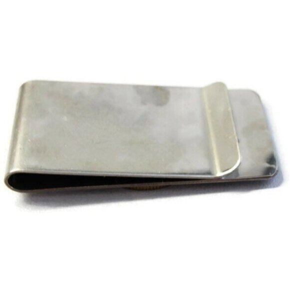 L200 Republica Italiana Money Clip Stainless Steel Wallet Cash ID Holder Silver - Picture 6 of 7
